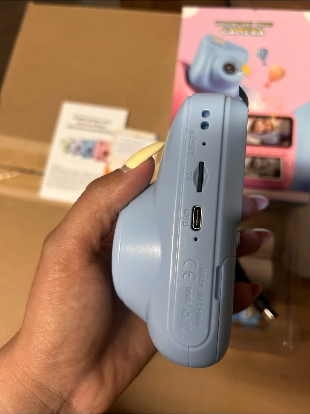 Kids Instant Print Camera 32GB – HD Digital Camera w/ Photo Printing, Blue